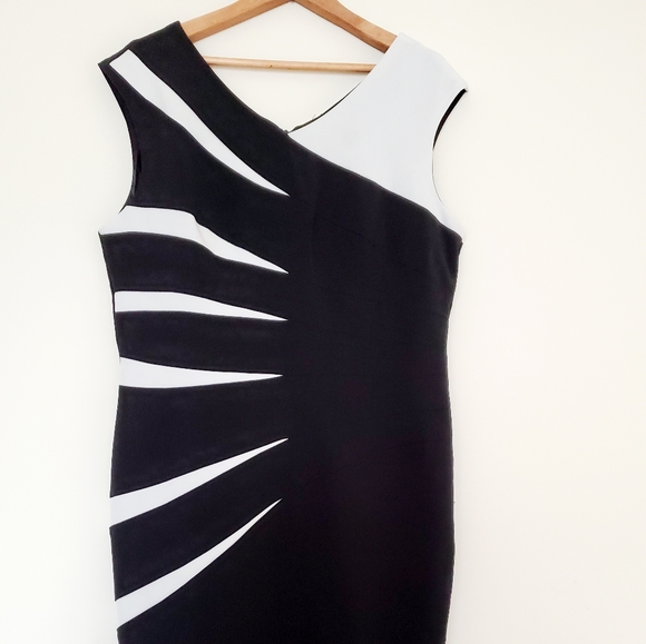 Julian Taylor Dresses & Skirts - Julian Taylor black and white sheath dress